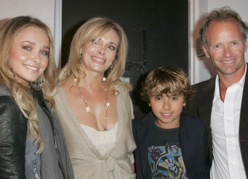 Skip Panettiere with his ex-wife, Lesley Vogel, and children. 